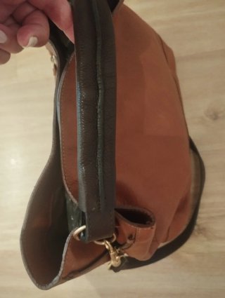 Bolso piel Massimo Dutti tostado