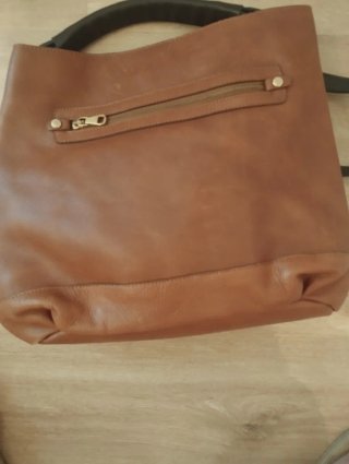 Bolso piel Massimo Dutti tostado