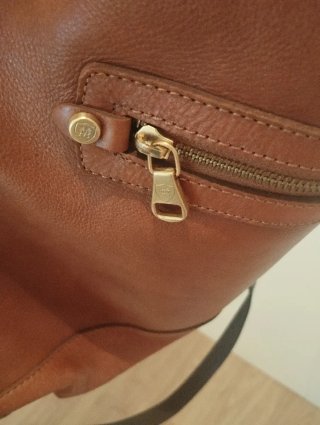 Bolso piel Massimo Dutti tostado