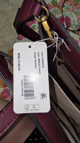 Bolso Guess de Mano con correa para hombro GRANATE