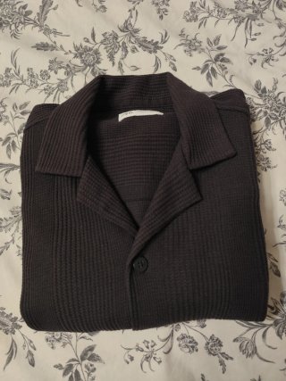Camisa Zara Gris marengo Manga Corta. T-L
