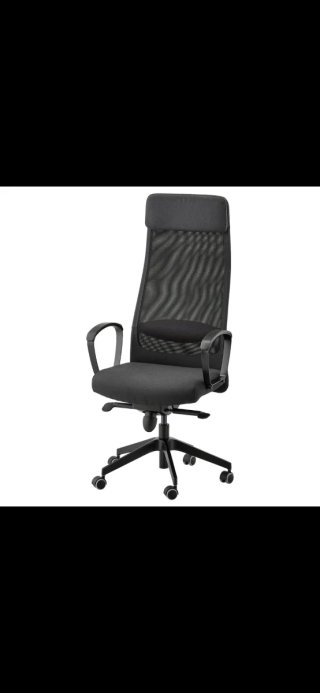 Silla de oficina ergonómica IKEA negra