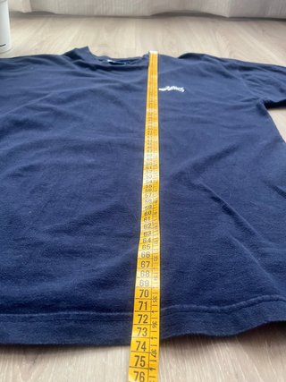 Camiseta Asics Vintage Azul Marino L Bordada Retro