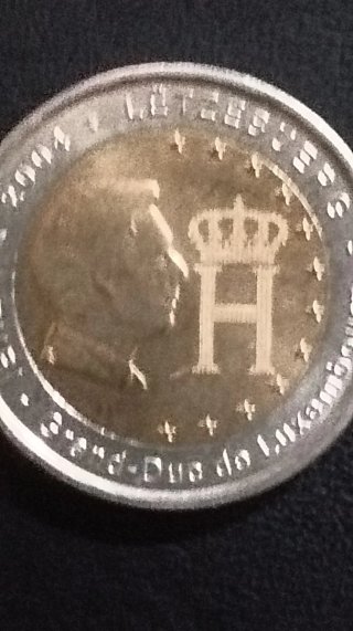 Moneda 2€ Luxemburgo 2004