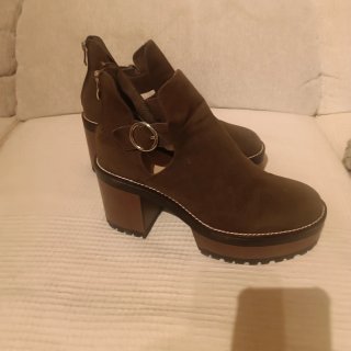 Botines Pull&Bear efecto ante marrones talla 41