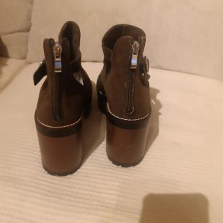 Botines Pull&Bear efecto ante marrones talla 41