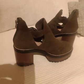 Botines Pull&Bear efecto ante marrones talla 41