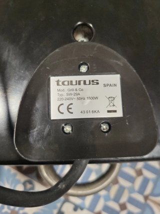 Tostadora Taurus Grill & Co