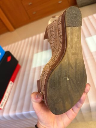 Sandalias Tino González cuña corcho T.36