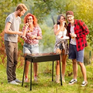 Outsunny Barbecue a Carbonella con 2 Griglie e Ces