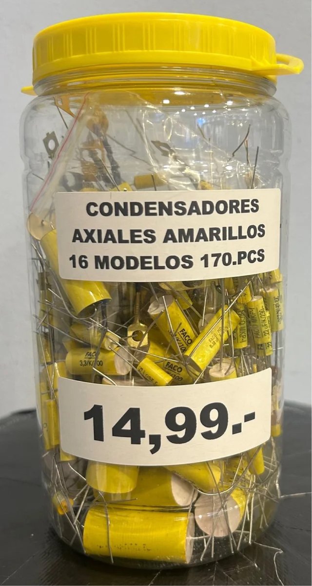 Condensadores Axiales Amarillos FACO