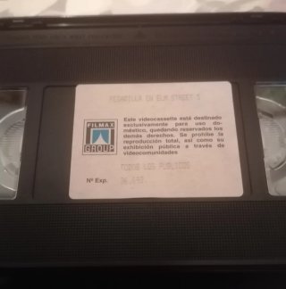 Pesadilla en Elm Street 5 VHS