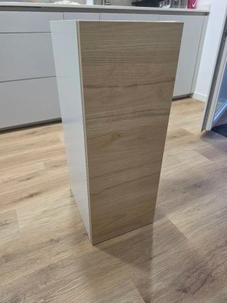 Armario Cocina Madera y Blanco 80x30x37 cm