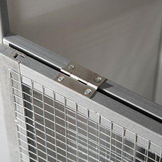 Voliera per Uccelli da Esterno in Legno di Abete,