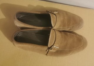 Mocassini Zara simil camoscio uomo