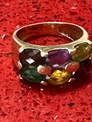 conjunto de oro piedras