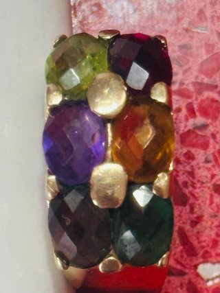conjunto de oro piedras