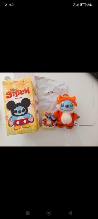 Peluche Stitch Pop Mart Naranja