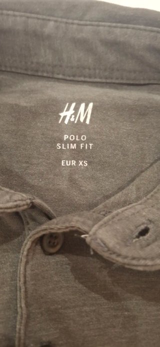 Polo H&M Verde Caqui Talla XS