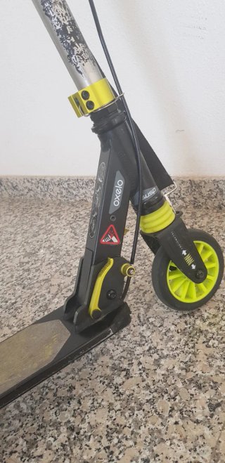 Patinete infantil Oxelo MID5 negro/lima