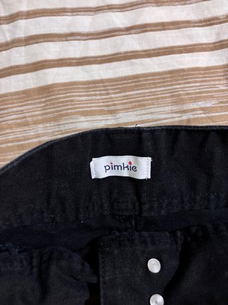 Falda vaquera negra Pimkie
