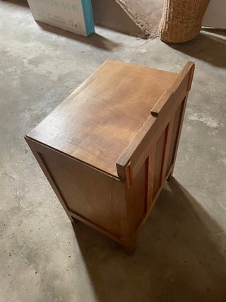 Aparador y mesita de noche madera y cristal