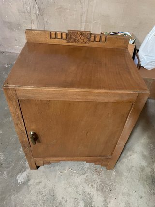 Aparador y mesita de noche madera y cristal