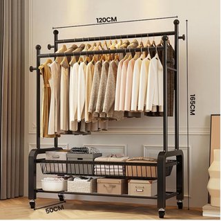 Burro ropa resistente con ruedas metal