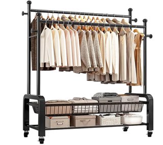 Burro ropa resistente con ruedas metal
