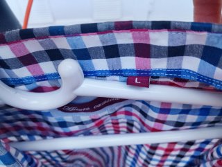 Camicia a quadri a maniche lunghe da uomo