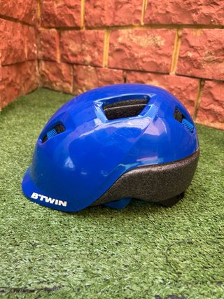 Patinete y Casco Infantil Azul