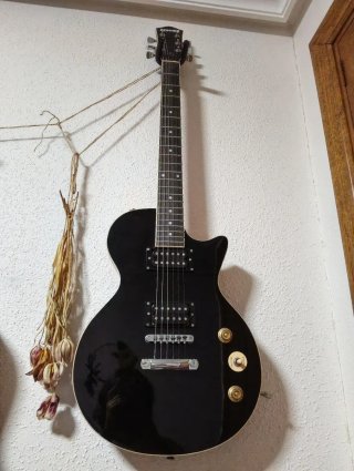 Guitarra Eléctrica Donner Negra
