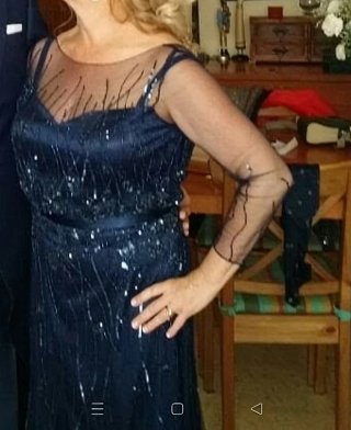 Vestido fiesta azul madrina o invitada
