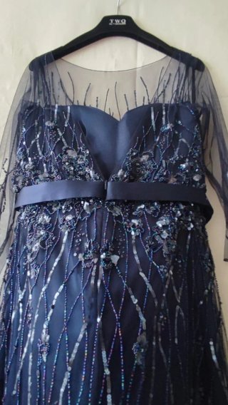 Vestido fiesta azul madrina o invitada