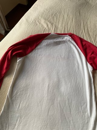 Camiseta Quiksilver Talla 12 Roja y Blanca