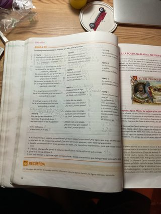 Lengua castellana y literatura, 1 BACH.