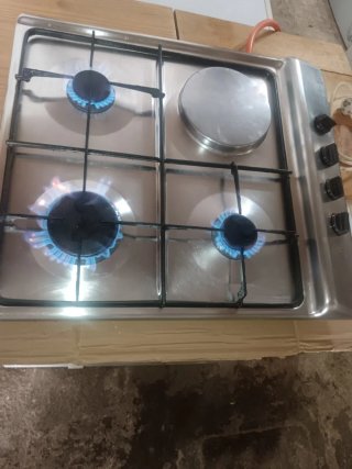 Placa de gas 4 fuegos + vitro