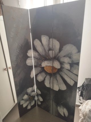 Biombo decorativo flores