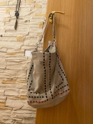 Bolso piel Salvador Bachiller beige