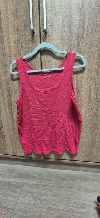 Camiseta sin mangas rosa talla XXL