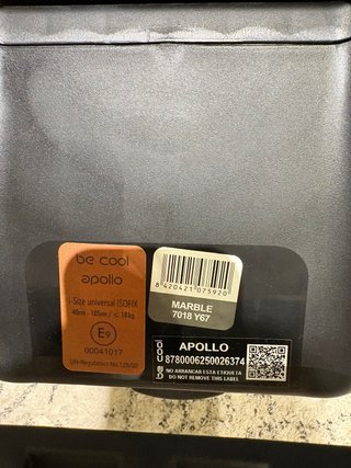 Silla coche Be Cool Apollo Gris
