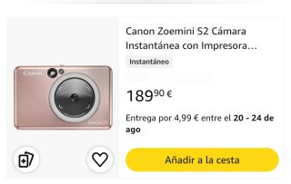 Canon Zoemini S2 Cámara Instantánea Impresora Foto
