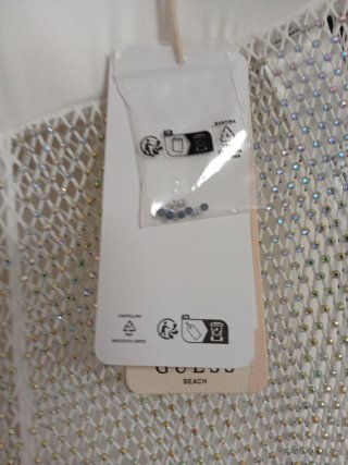 Pantalón plateado mujer guess