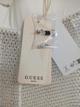 Pantalón plateado mujer guess