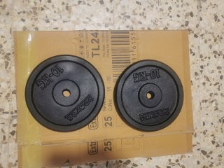 2 Discos de Pesas DOMYOS 10 KG