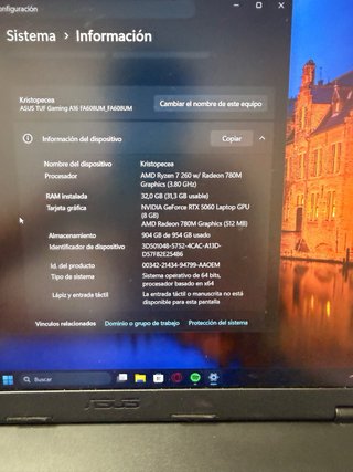 Portátil Gaming ASUS TUF