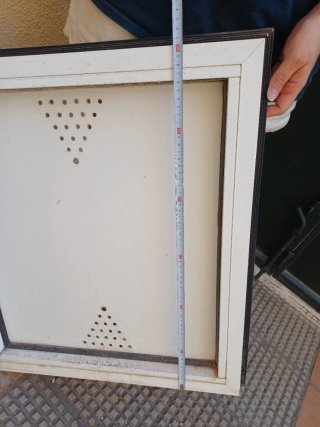 Puerta de aluminio blanca