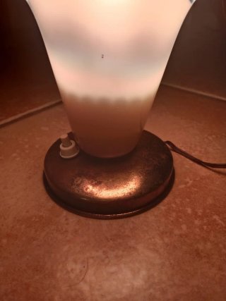 Lampada vintage vetro e metallo