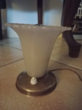Lampada vintage vetro e metallo
