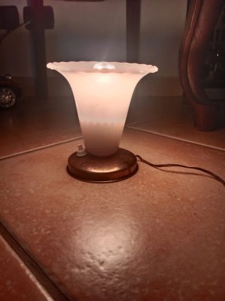 Lampada vintage vetro e metallo